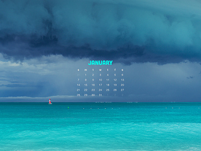 January 2018 28 70mm calendar download ocean photography sony a7 turks and caicos wallpaper