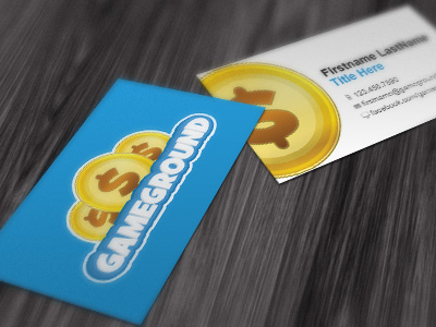 Business Cards (unapproved) business card coin mockup work