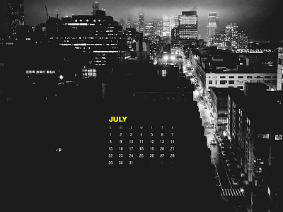 July 2018 calendar city download nyc photography wallpaper