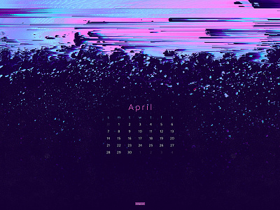 April 2019 4k wallpaper abstract calendar download glitch wallpaper