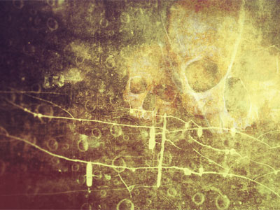 October WIP grunge skulls texture work in progress