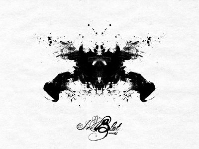 Inkblot: Series 02 acrylic calendar inkblot mixed medium rorschach series watercolor