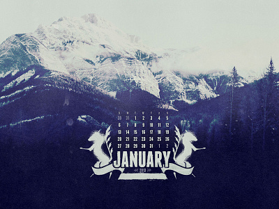 January 2013 calendar freebie january mountains wallpaper