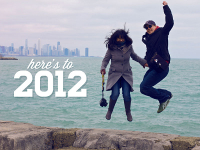 Here's to 2012 chicago header lost type co op photograph typography