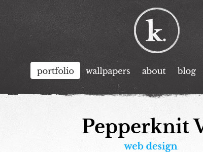 Portfolio Refresh (option 3 - updated) header kriegs.net mockup navigation work in progress