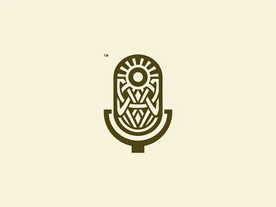 Tatto Podcast logo abstract logo art audio audio logo letter lettering logo design logodesign media logo microphone modern logo podcast podcast logo podcasting poster sun sun logo symbol tattoo tattoo design
