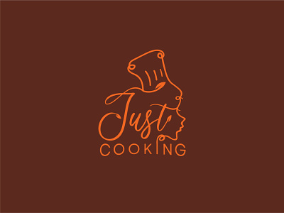 Just Cooking Logo brand logo branding design cooking letter lettering logo logo for sale mark restaurants symbol