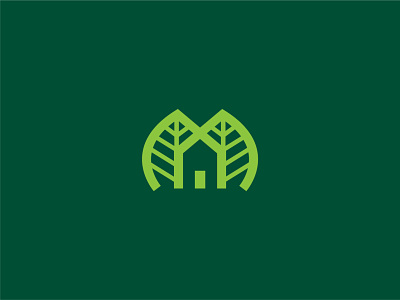 Leaf House logo building green greenhouse house house logo leaf leaf logo logo logo for sale mark modern logo realestate simple design symbol travel