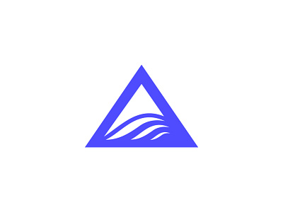 Triangle + wave logo