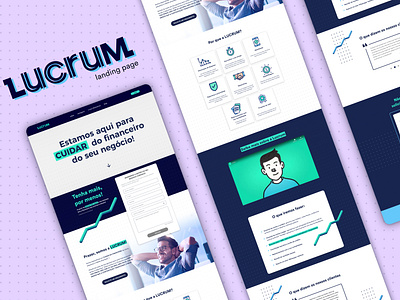 Lucrum Landing Page desktop interface figma fpo landing page ux ux ui web