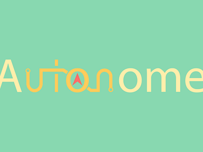 autonome design logo typography