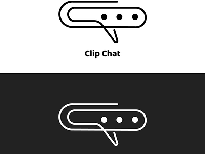 Clip chat design logo logo design logotype