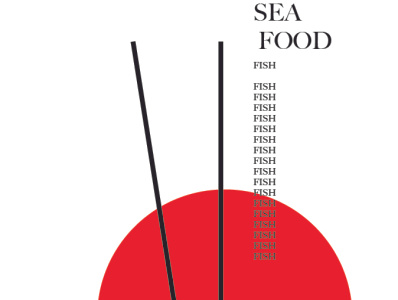 Sea poster branding design food illustration plakat poster sea typography vector