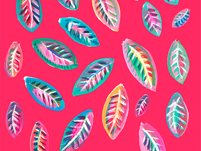 Neon Leaves