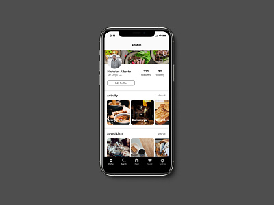 Food App Profile