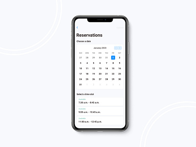 Schedule App activity app calendar content design logo minimal reservations typography ui