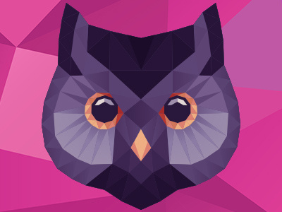 Owlygon avatar bird illustration owl poly polygon symmetry