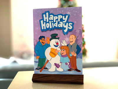 Holiday Card 2018 frosty holiday card illustration