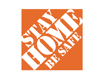 Stay Home. Be Safe! branding illustration logo design