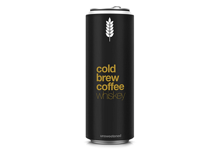 Cold Brew Coffee Whiskey flavor branding packaging