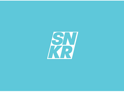 SNKR. Sneaker logo branding design logo design typography