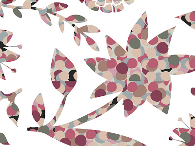Floral Pattern (wip) dots floral pattern florals illustrator paint pattern vector