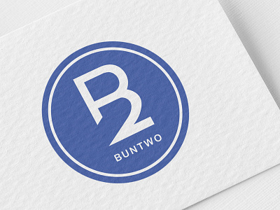 Buntwo logo app blue branding design illustration logo vector