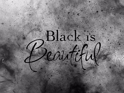 Black is beautiful typography illustration 2