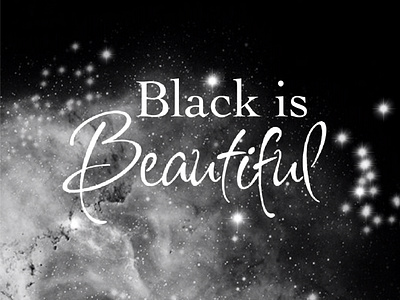 Black is beautiful typography illustration 3