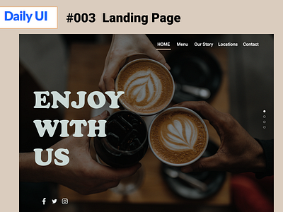landing Page dailyUI003