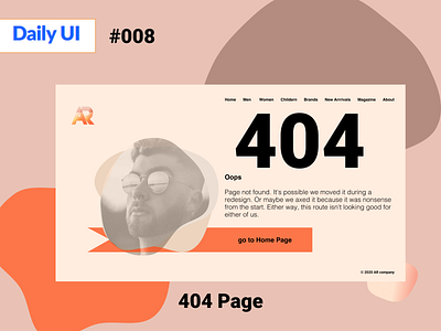 Page 404 #dailyUI008 008 daily daily 100 challenge daily ui dailylogochallenge dailyui