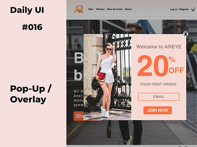 Pop-Up / Overlay #dailyui_016