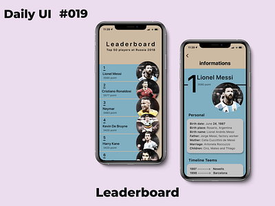 Leaderboard #dailyui_019