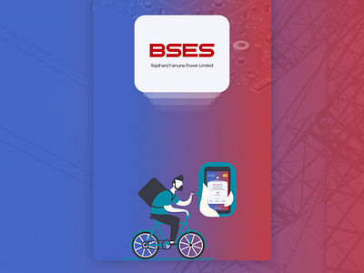 BSES Electricity Payment Designs adobe photoshop cc app button clean design color creative design font design logo typography