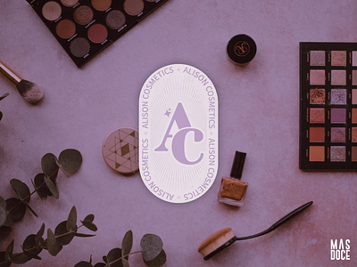 Alison Cosmetics brand branding design logo logo design logotype