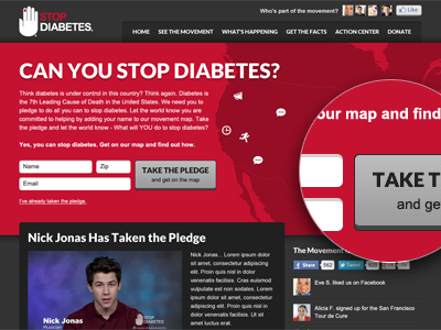 Stop Diabetes web