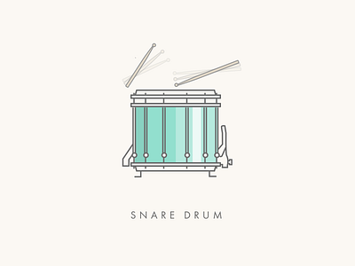 Snare Drum design drum graphic icon illustration line percussion snare