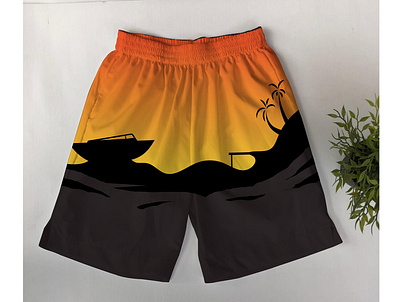 45 adobe illustrator beach boxer clothing design illustrator pants printing shorts sunset tshirt tshirt art vector