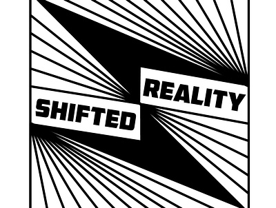 Shifted Reality Label Design blackandwhite brand identity branding design digital illustration graphicdesign illustration labeldesign logo logos vector