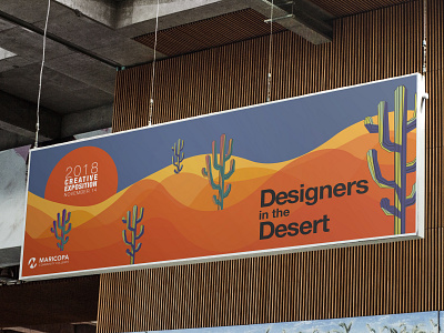 Designers in the Desert Banner arizona banner banner ad banner design brand design brand identity branding cactus color desert design digital illustration graphicdesign illustration marketing vector