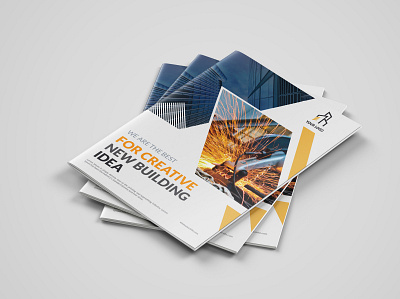 Construction companiy brochures branding brochure design construction