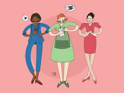 Why Women Kill art fanart illustration pastel colours pink procreate tv series women