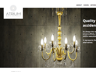Atrium contractor corporate decor interior website