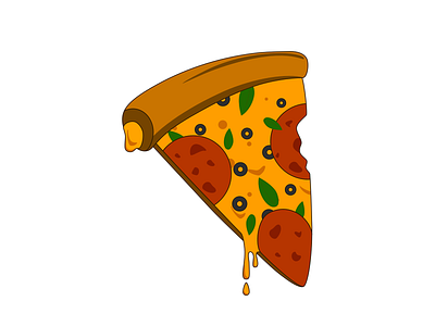 Pizza! cheese illustration pepperoni pie pizza
