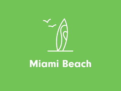 Miami florida miami miami beach seagulls surf board