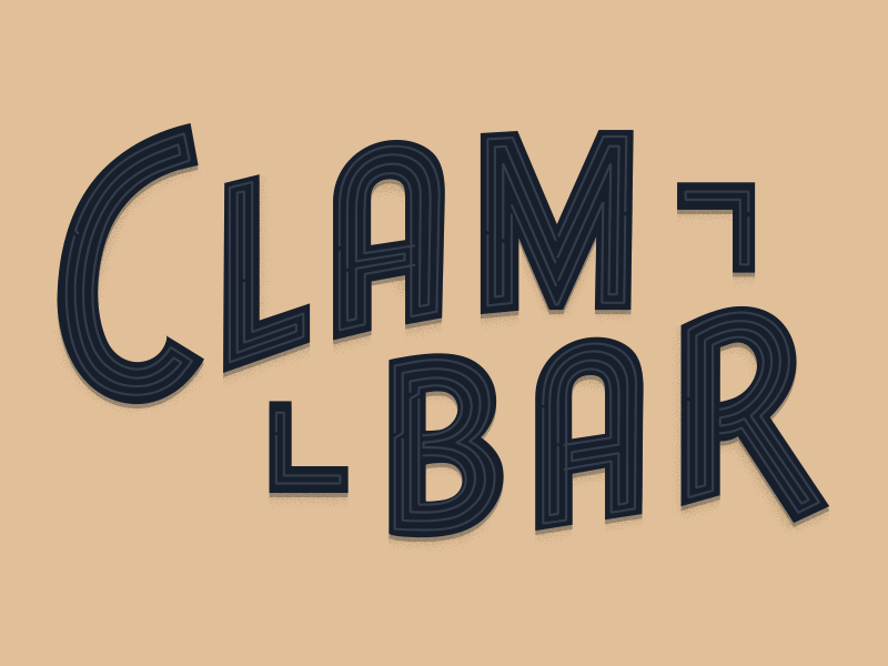 Clam Bar clam bar coney island nathans neon signage