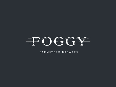 Foggy Farmstead Brewers beer brand development branding brewery design identity logo type