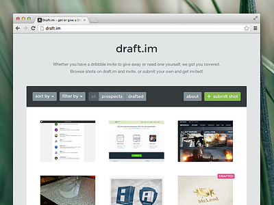 Draft.im v3 is live design draft draft.im dribbble invite project site web