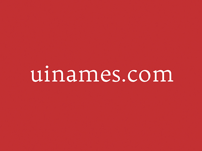 uinames.com