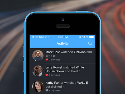 Activity activity app feed ios iphone stream